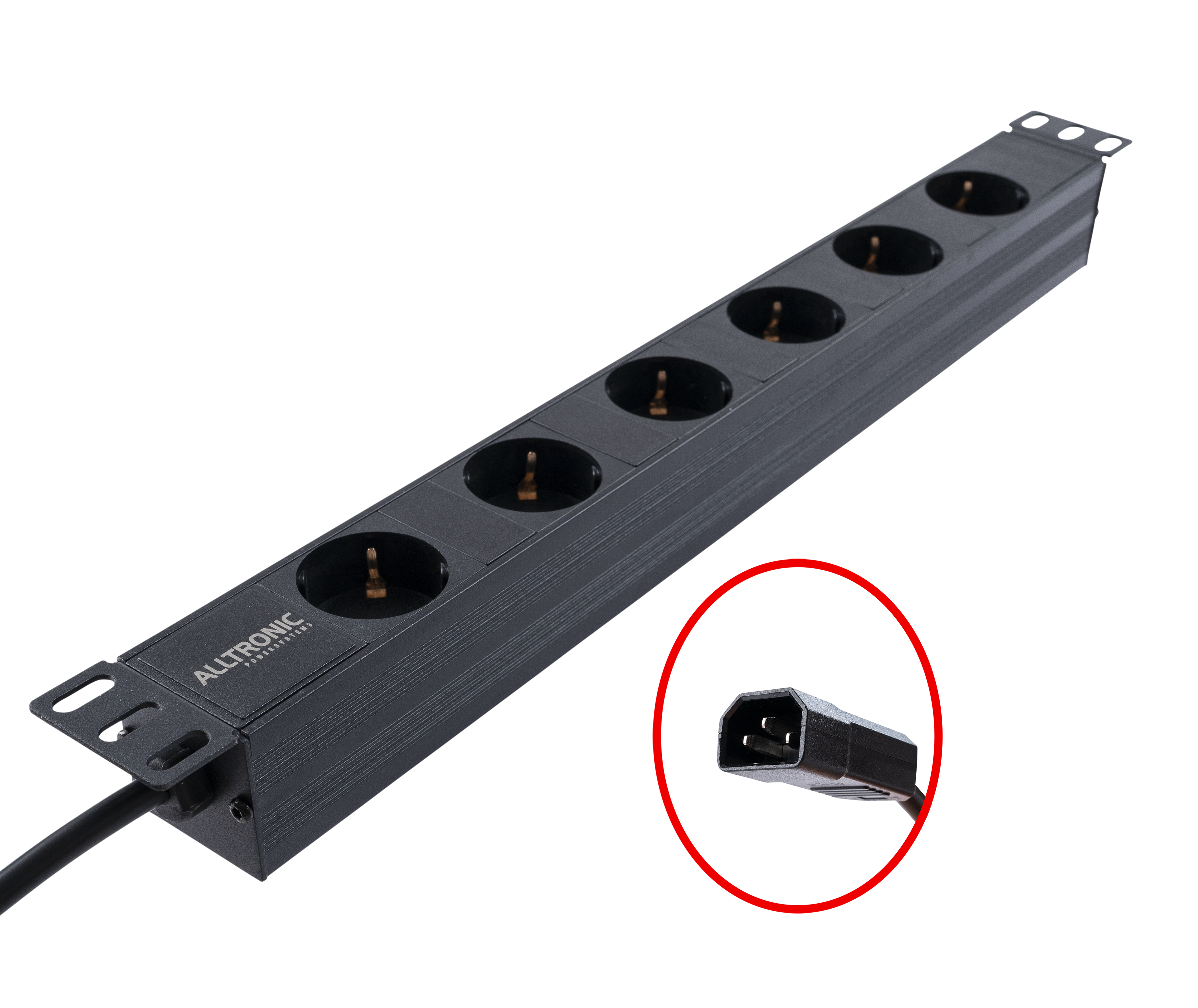 Basic PDU - IEC C14 10A, 6-fach Schukodose