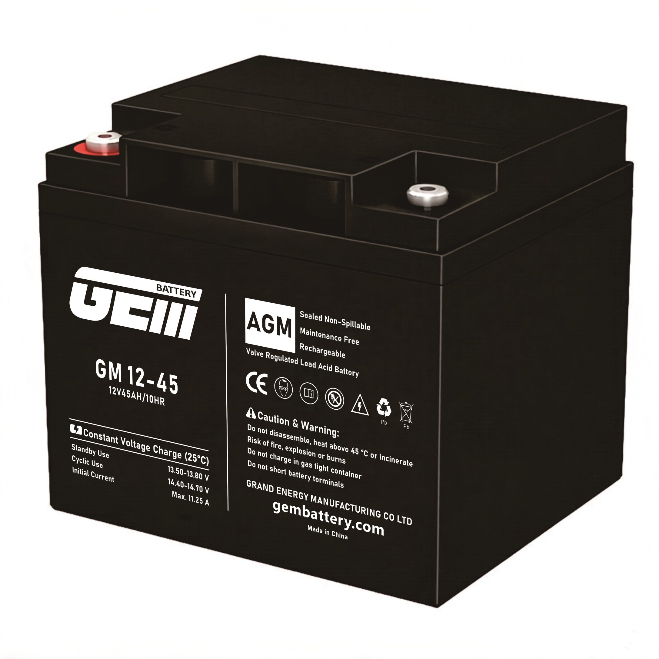 GM 12-45 / 12V - 45 Ah