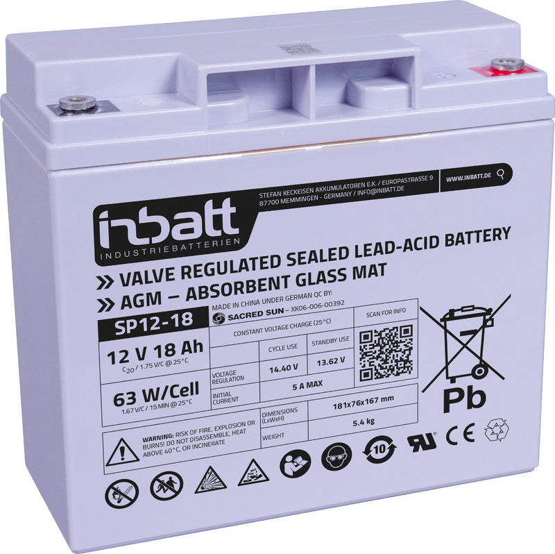 SP 12-018 / 12V - 18 Ah